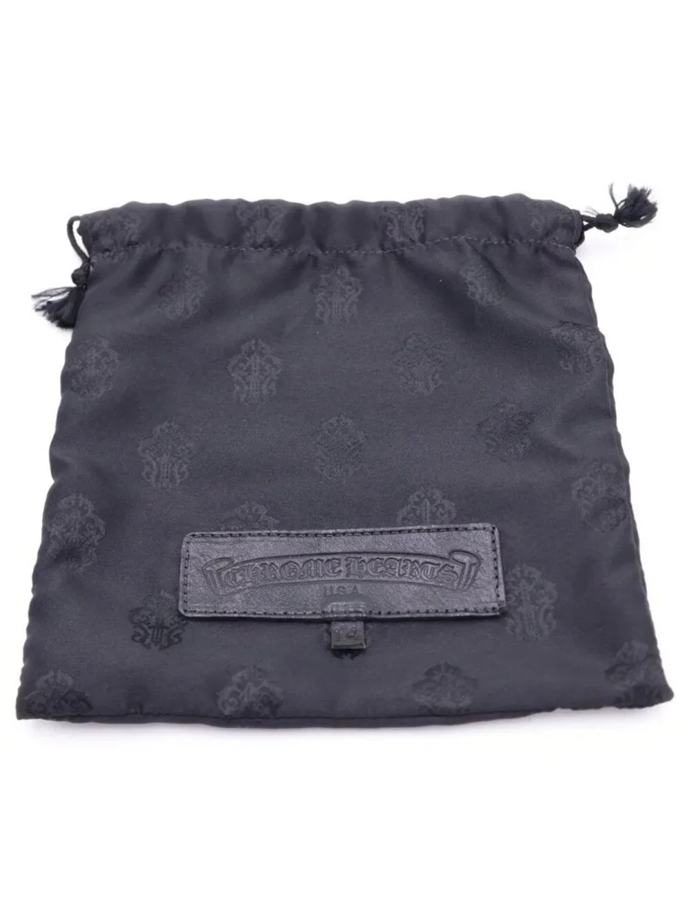 Chrome Hearts Zpr Chng Change Purse Leather Coin Case Black